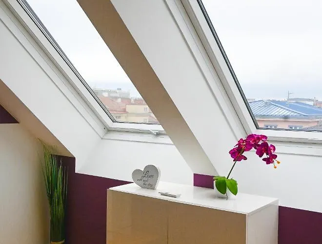 Modern Attic With Air Conditioning Near Center Vídeň